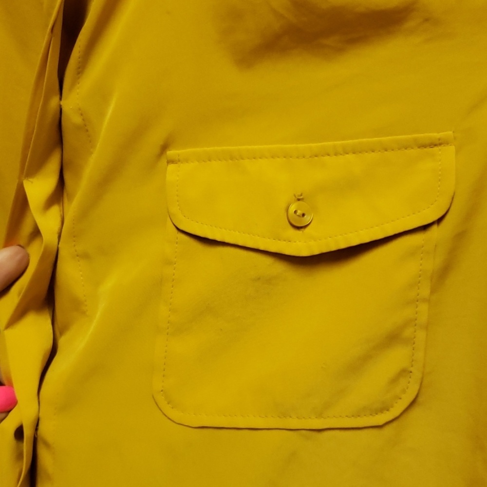 LOFT Mustard Blouse - Picture 2 of 5